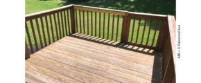 Wooden deck