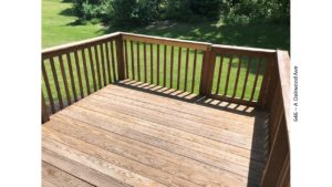 Wooden deck