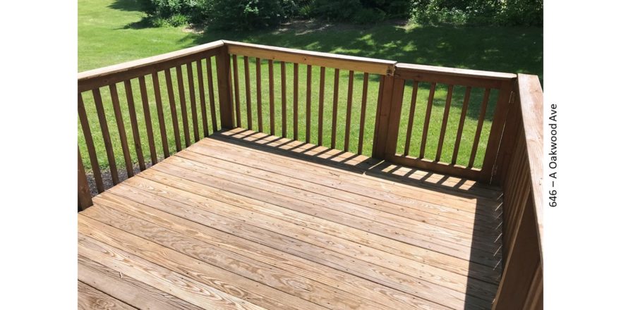 Wooden deck