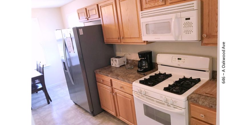 Kitchen with appliances and cabinets