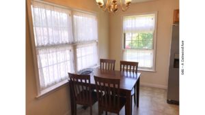 Kitchen with table