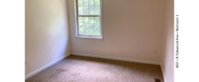 Carpeted, unfurnished bedroom