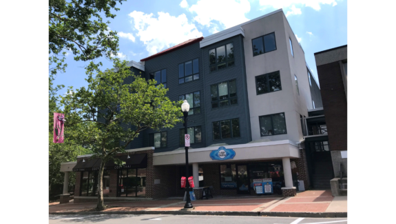 Exterior of apartment building Jeramar Plaza