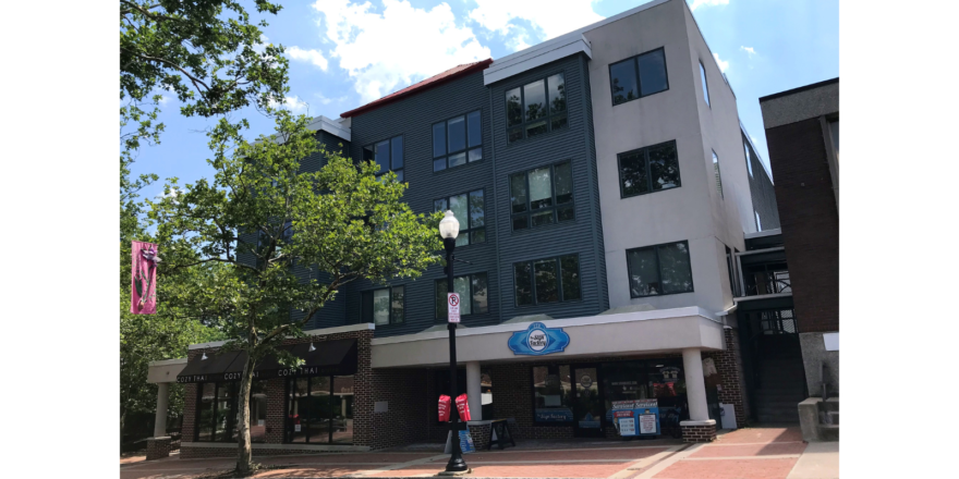 Exterior of apartment building Jeramar Plaza