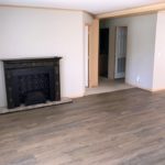 Living room with fireplace