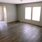 Living room with large windows