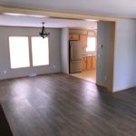 Unfurnished Living room and dining room with LVT/LVP flooring
