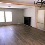 Unfurnished Living room and dining room with LVT/LVP flooring