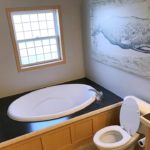 Soaking tub and toilet