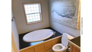 Soaking tub and toilet