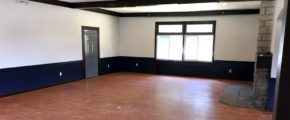 Large great room with large windows