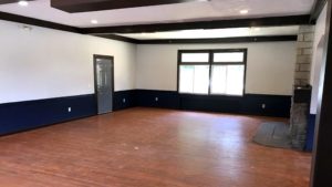 Large great room with large windows