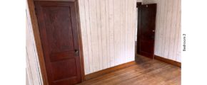 Unfurnished bedroom with hardwood floors and closet