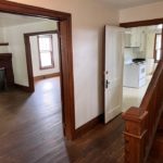 Entryway with hardwood floors