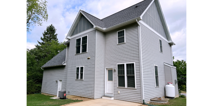 Back Exterior of house 130 Honeysuckle Drive