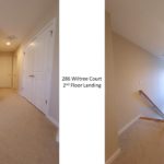 Carpeted second floor landing