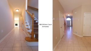 Tiled entryway