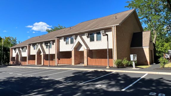 Exterior of townhomes