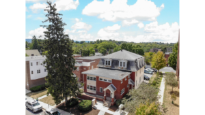 Aerial Exterior of boarding house Ivy Place