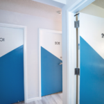Hallway with doors
