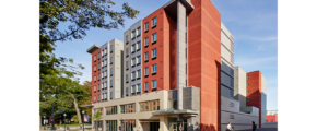 Exterior of apartment building Pugh Centre