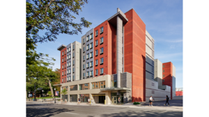 Exterior of apartment building Pugh Centre