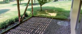 Gravel patio