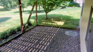 Gravel patio