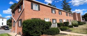 Exterior of apartment building Holly House