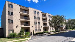 Exterior of apartment building The Legend