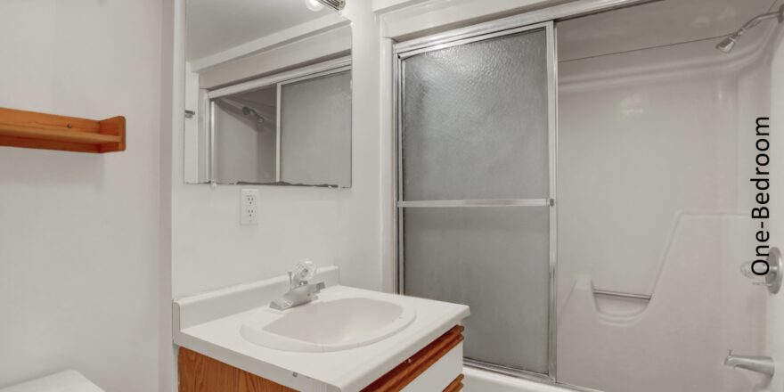 a bathroom with a sink, toilet and bathtub