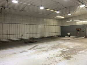 an empty warehouse or garage
