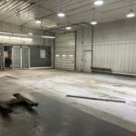 an empty garage or warehouse
