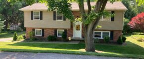 a house with a tree in front of it