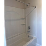 a bathtub and shower