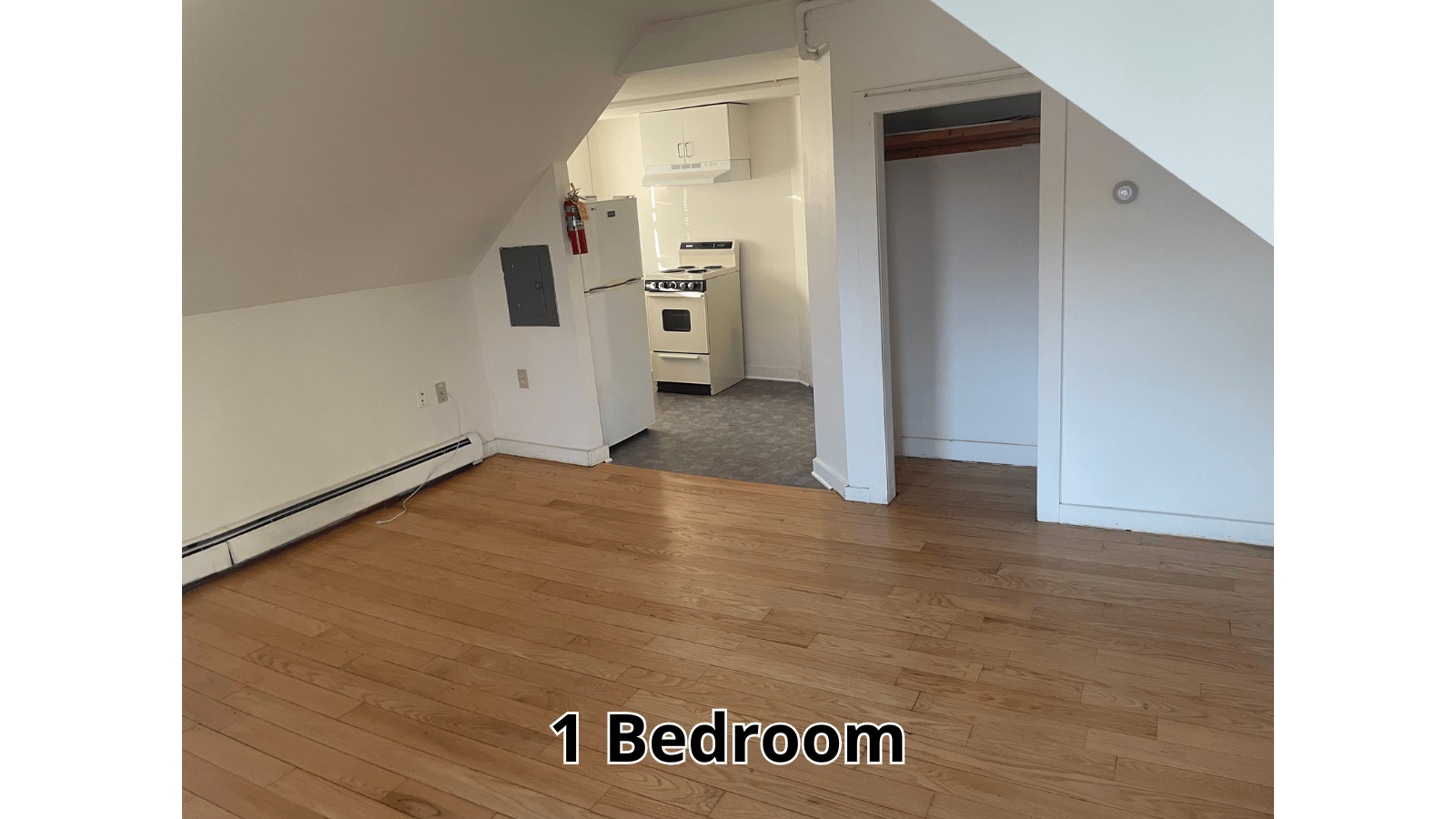 Interior of a 1 bedroom apartment