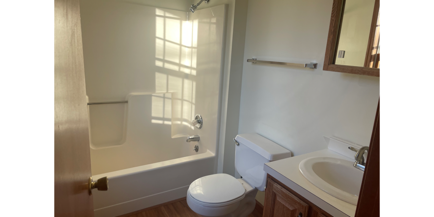 a white toilet sitting next to a bath tub