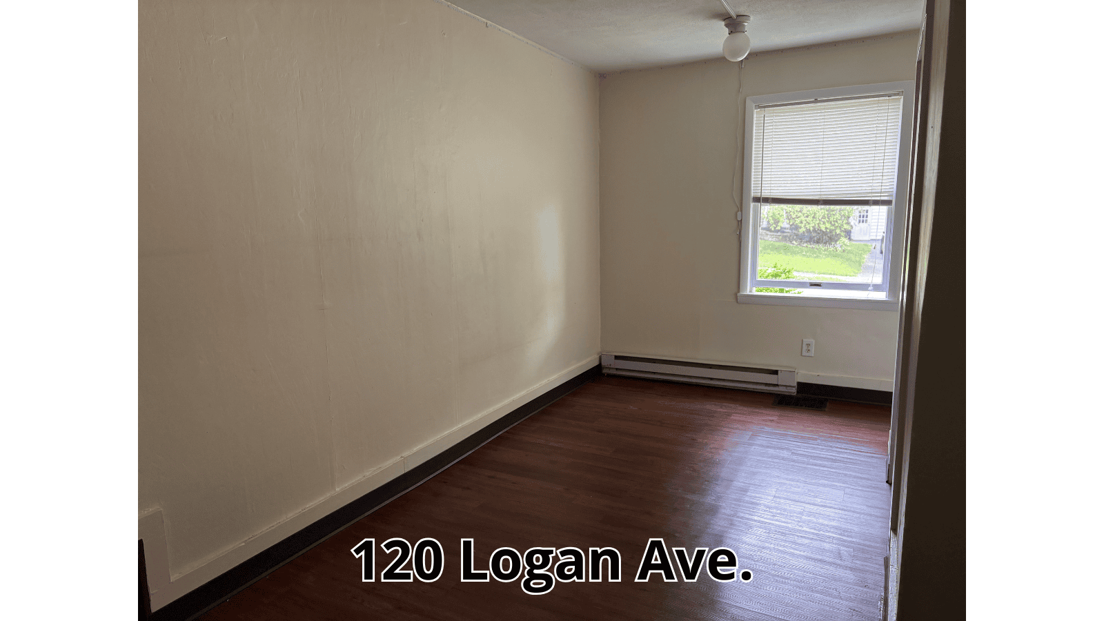 Empty room at 120 Logan Ave.