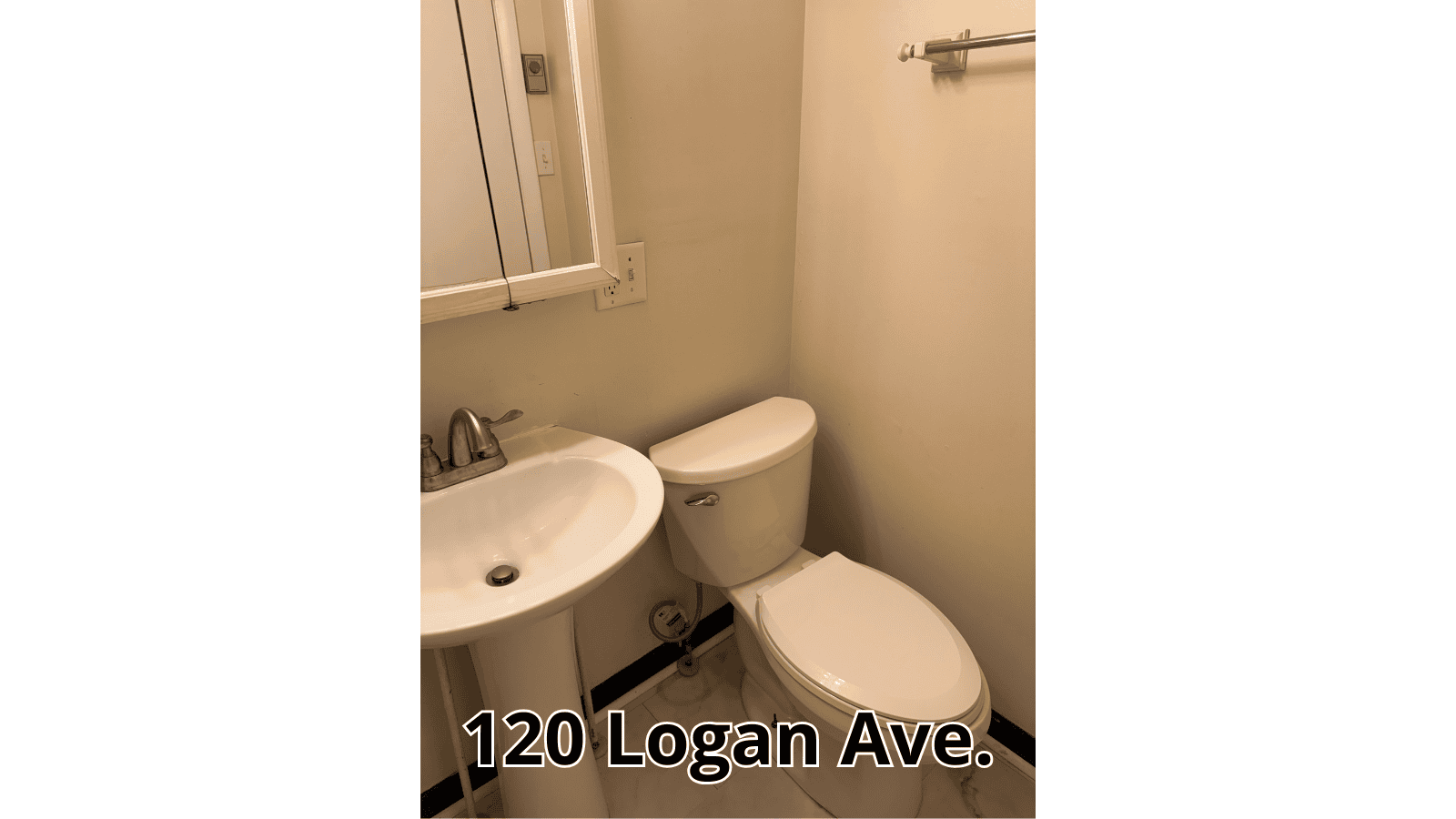 Bathroom at 120 Logan Ave.