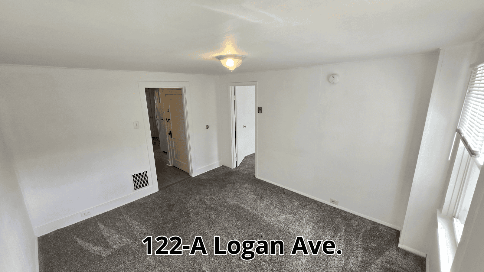 Living room at 122-A Logan Ave.