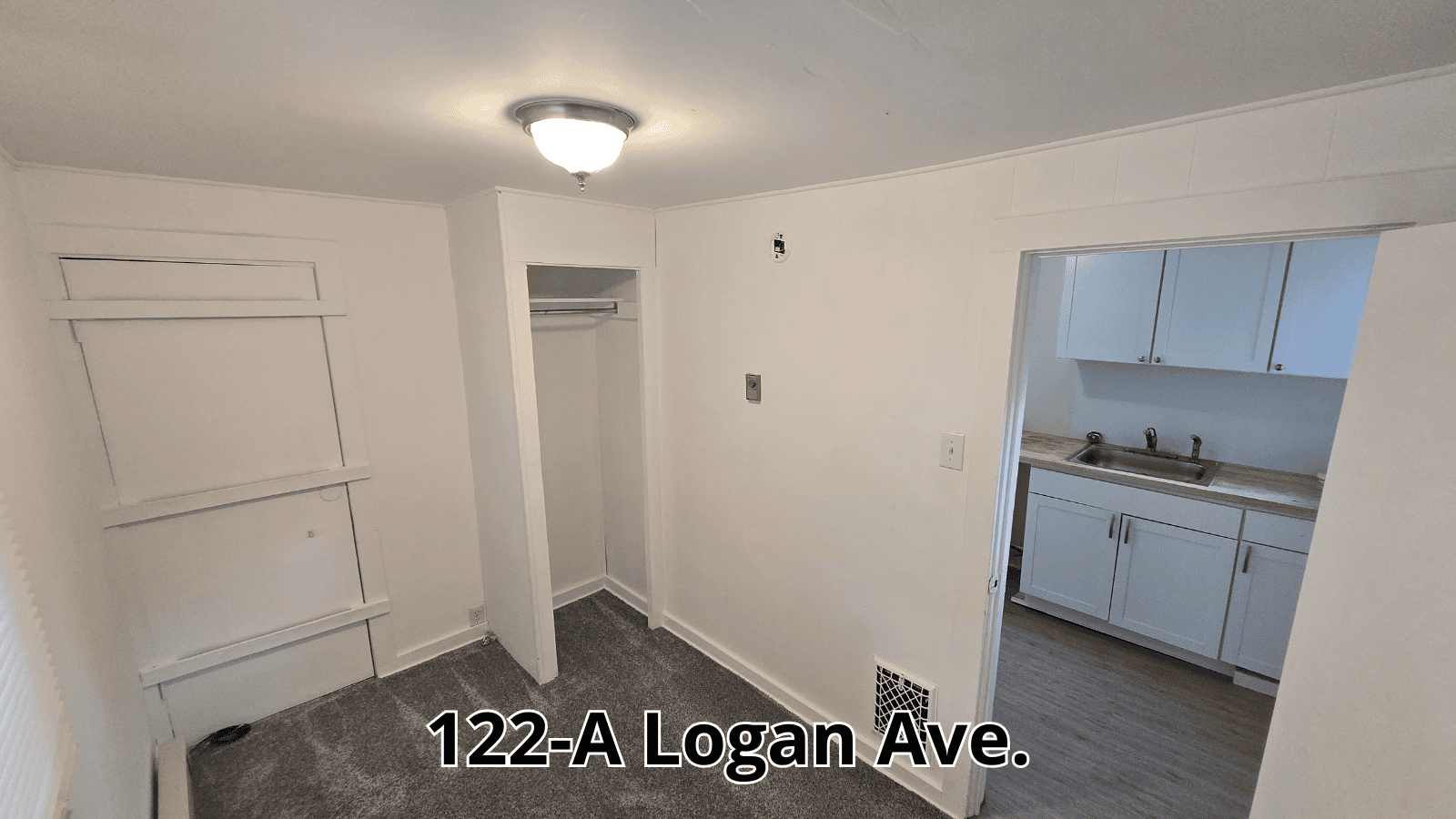 Bedroom at 122-A Logan Ave.