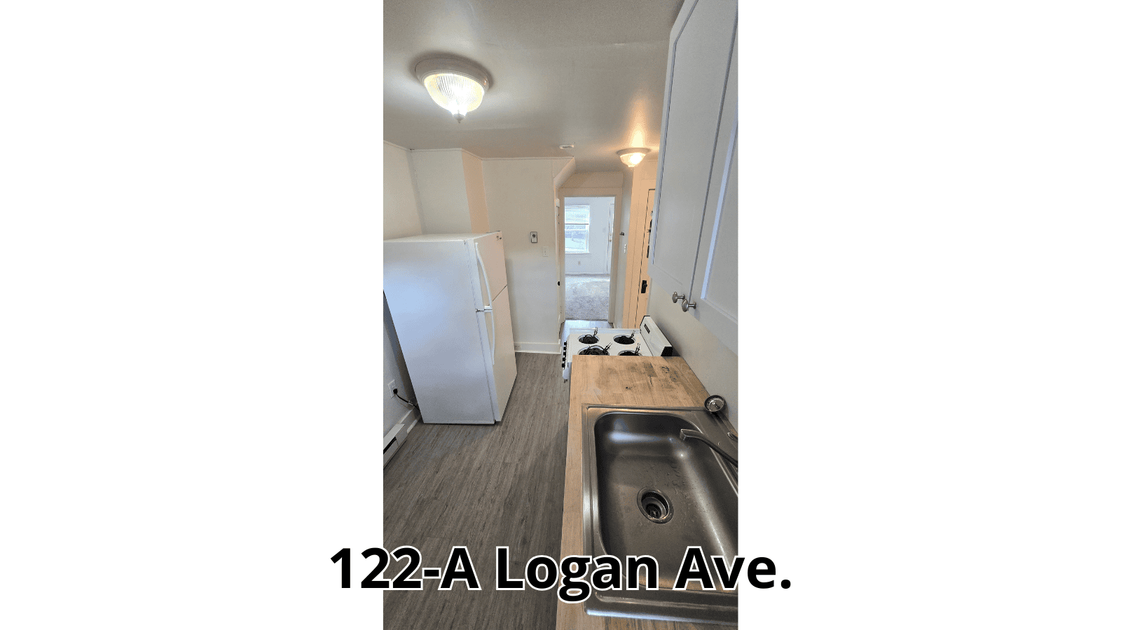 Kitchen at 122-A Logan Ave.
