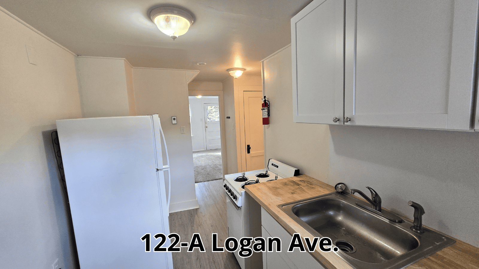 Kitchen at 122-A Logan Ave.
