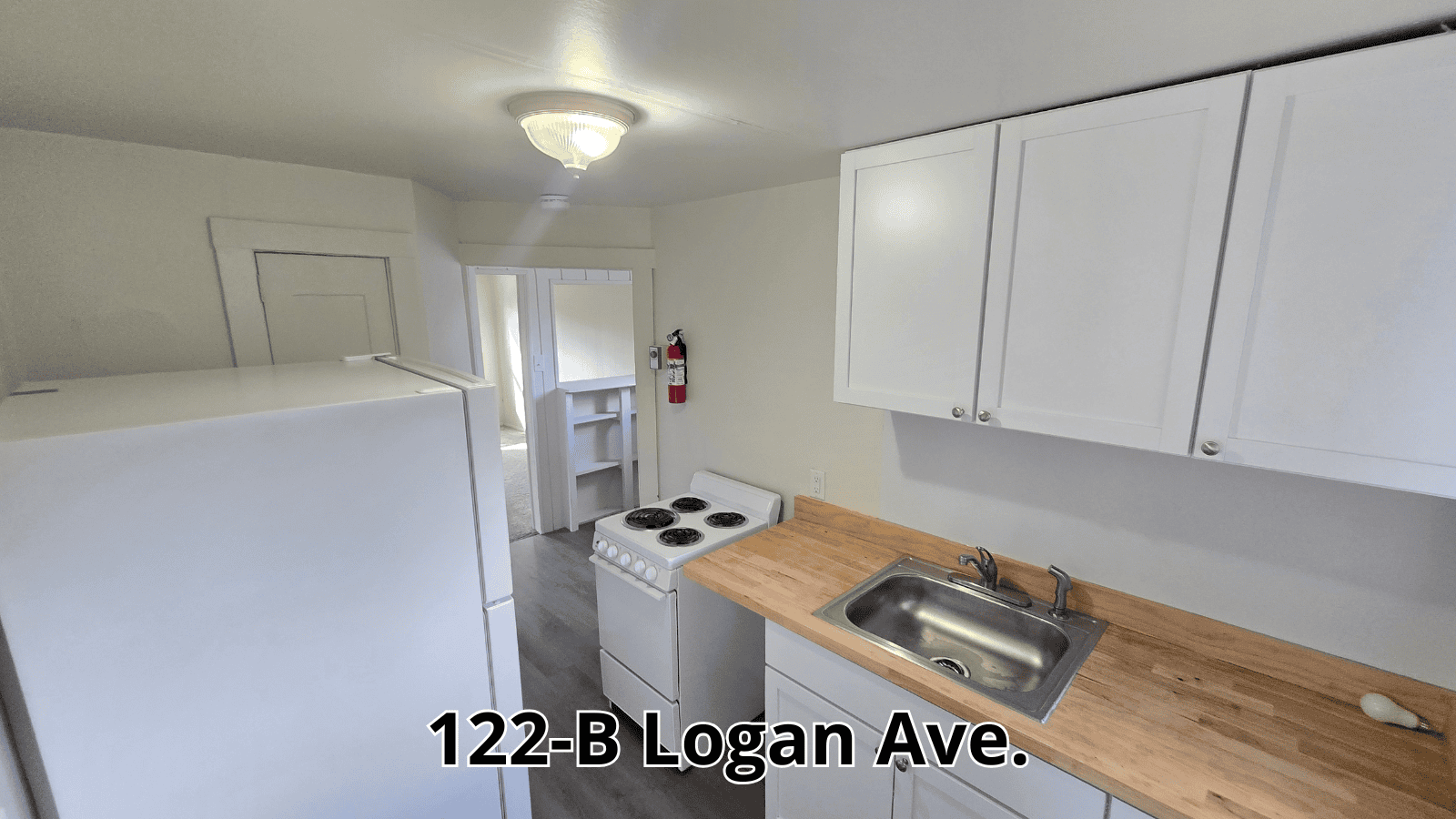 Kitchen at 122-B Logan Ave.