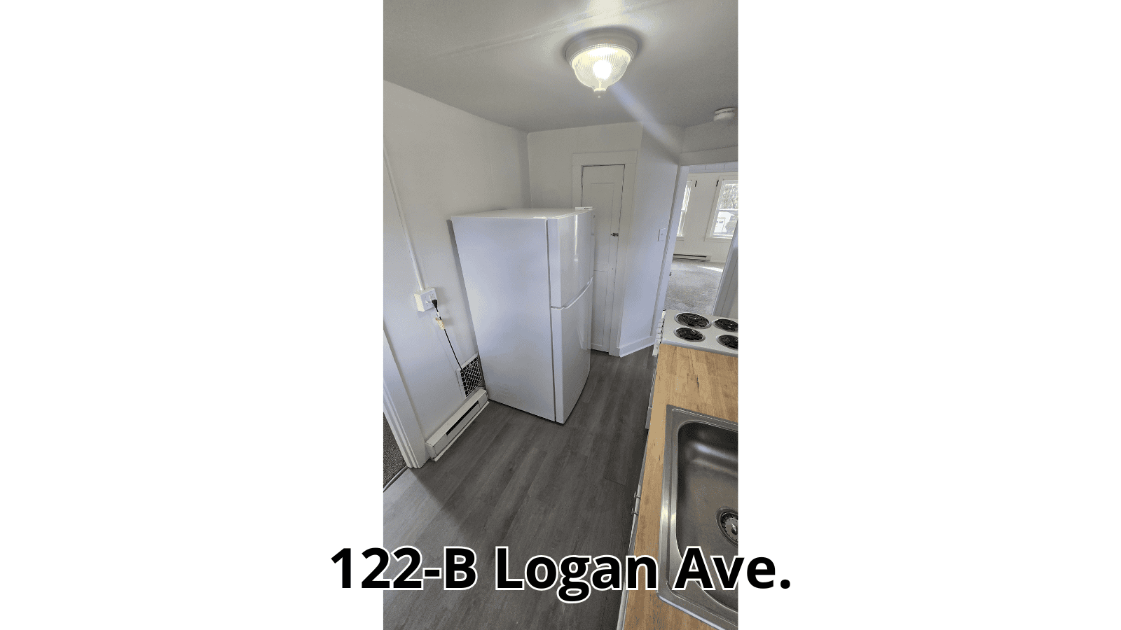 Kitchen at 122-B Logan Ave.