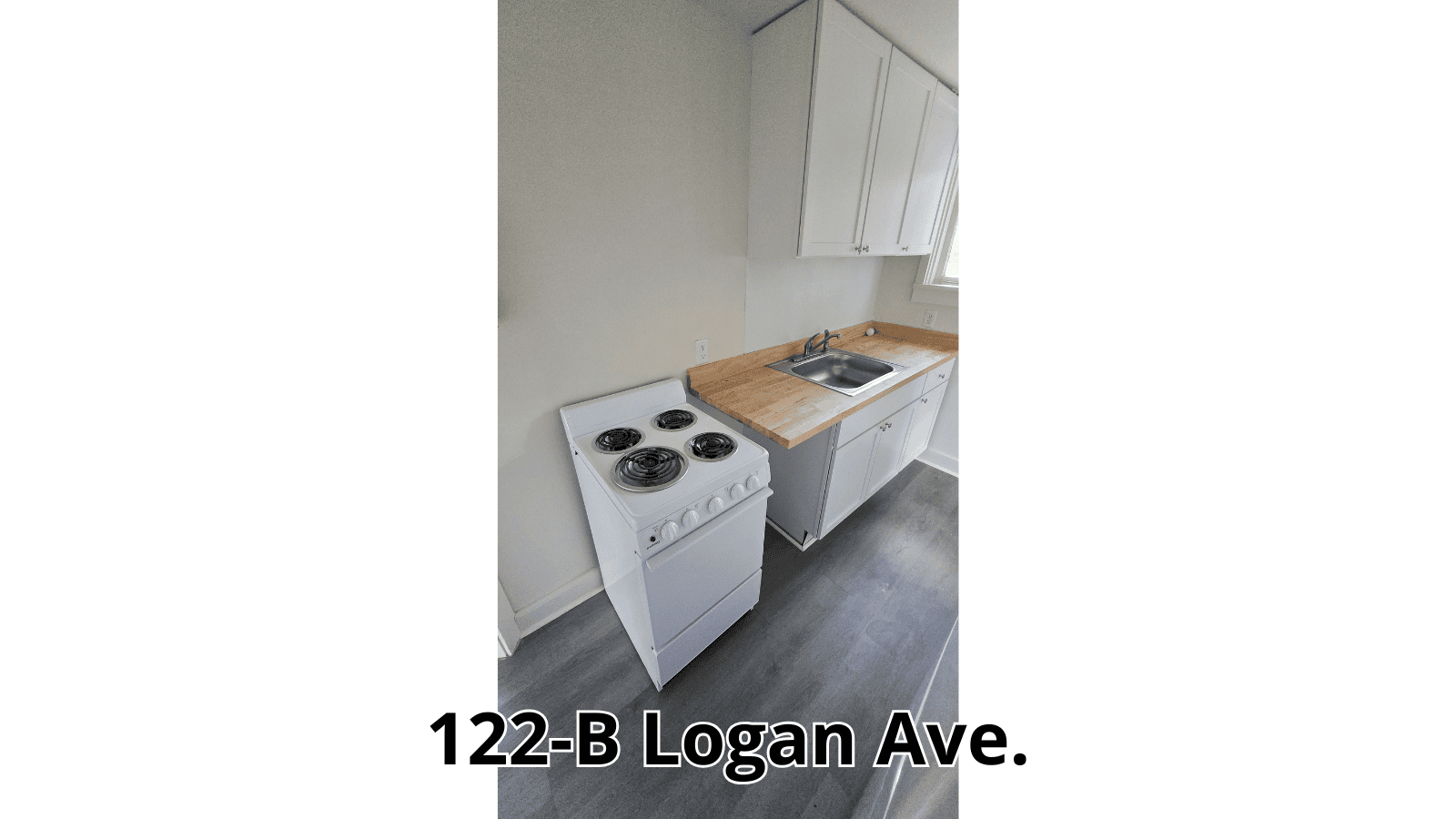 Kitchen at 122-B Logan Ave.
