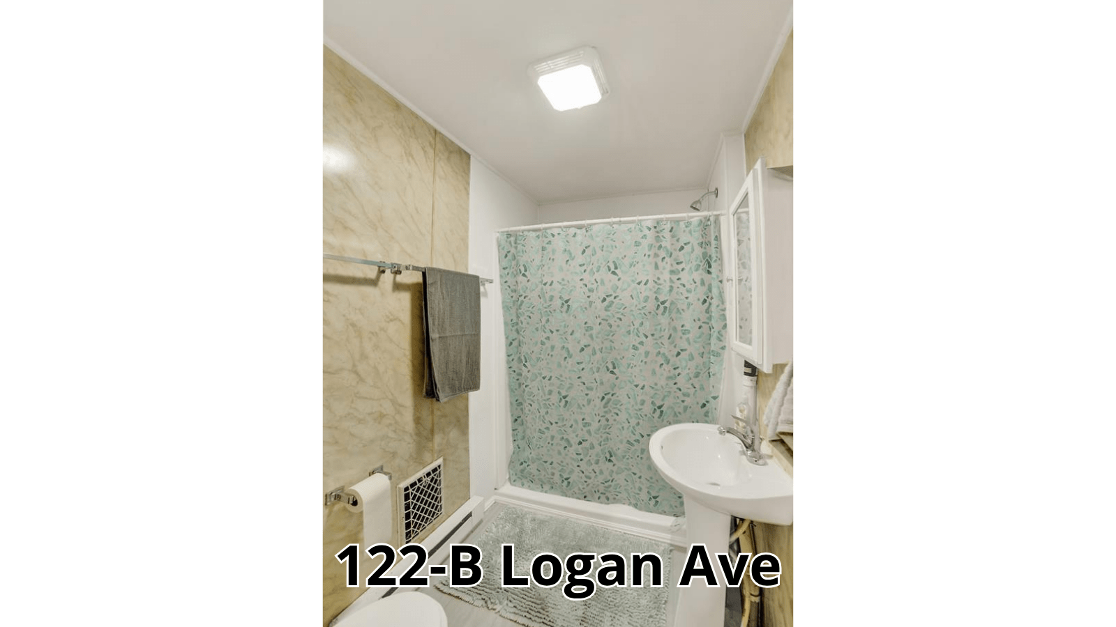 Bathroom at 122-B Logan Ave