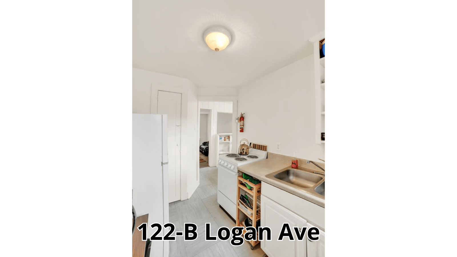 Kitchen at 122-B Logan Ave
