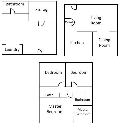 Floor plans: 208 E Doris Ave