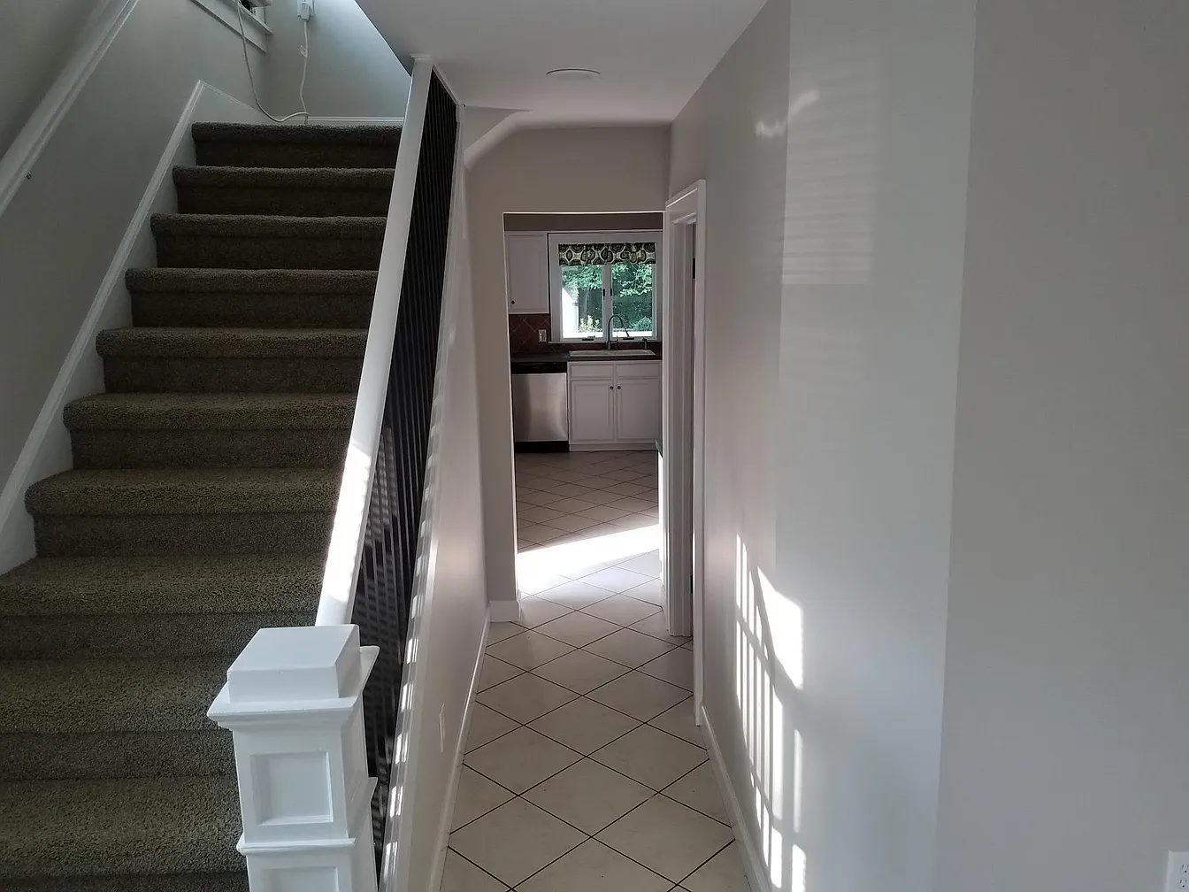 Staircase and hallway in a home